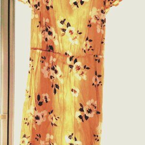 Juniors' Plus Size WallFlower Woven Flutter Sleeve Dress Size 2x